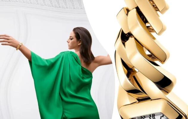 The timepiece is distinctive and artistic.
