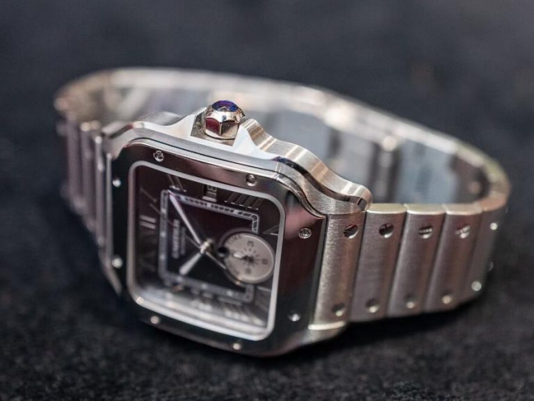 The 2024 UK Top Cartier Santos De Cartier Dual Time Fake Watches ...